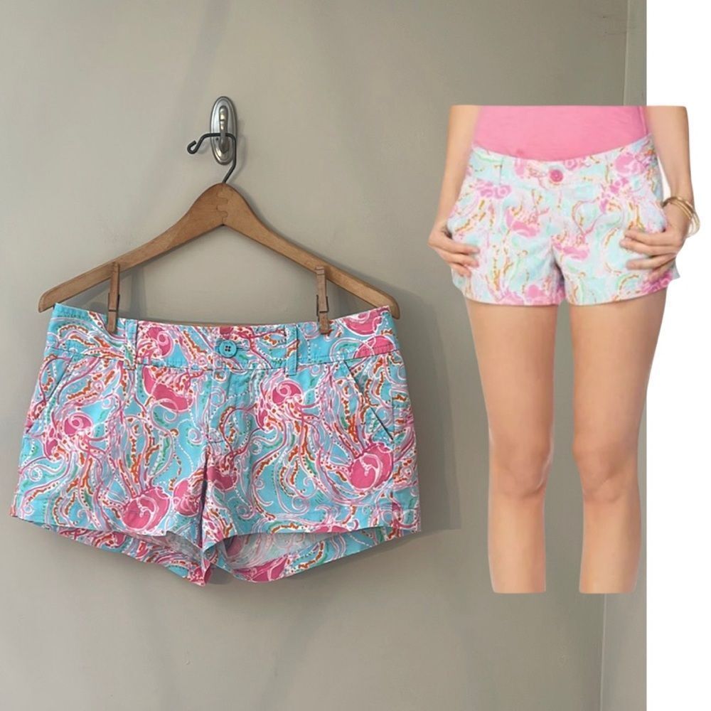 Lilly Pulitzer The Walsh Size 4 Shorts Jellies Be Jammin' Jellyfish Holy Grail